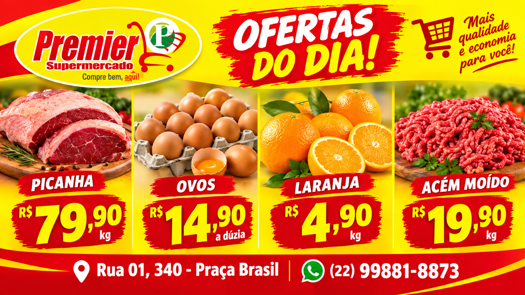 Modelo Ofertas do Dia Impacto Pinceladas Dinâmicas