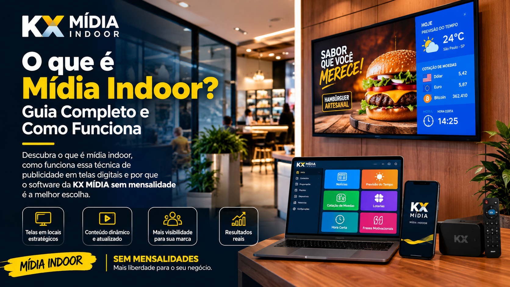 O que é Mídia Indoor